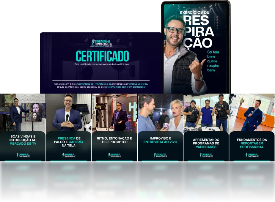 Pacote completo: 11 módulos do curso, bônus de respiração, certificado e material de apoio