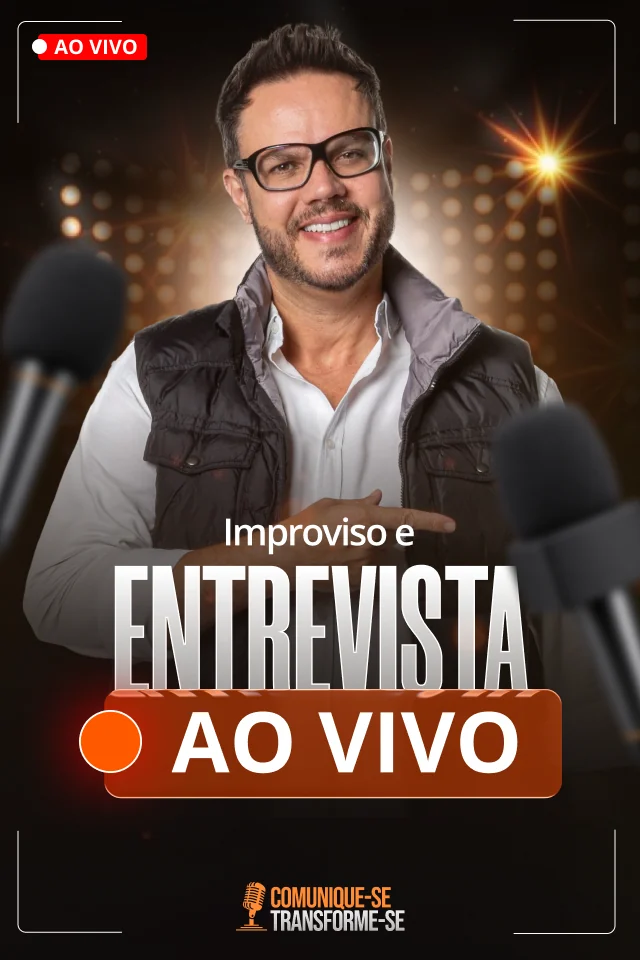 Capa do módulo 04: Improviso e entrevista ao vivo