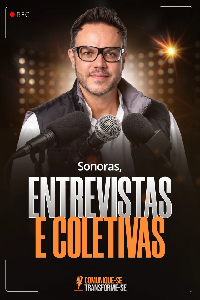 Capa do módulo 08: Sonoras, entrevistas e coletivas